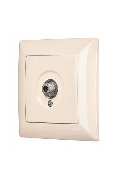 Günsan Visage Cream Single Satellite Socket with F Connector (PASS-TOP)