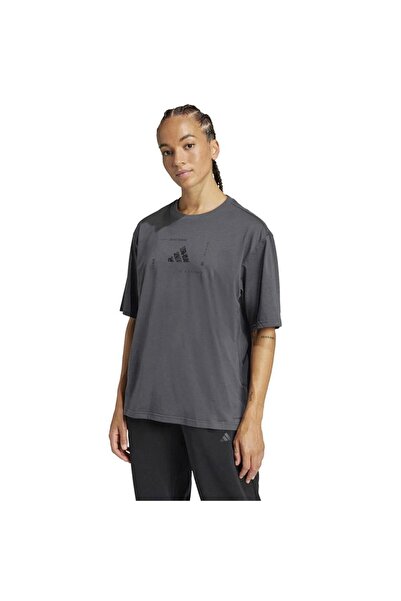 adidas W Box Logo g t Gray Women's Short Sleeve T-Shirt
