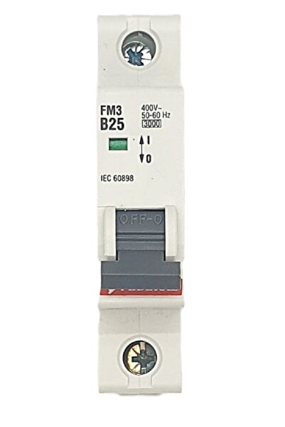 B 1x25A 3kA Anahtarlı Otomatik Sigorta FME3