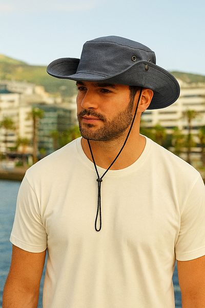 GONCA ŞAPKA Καλοκαιρινό πτυσσόμενο καπέλο Safari Fedora