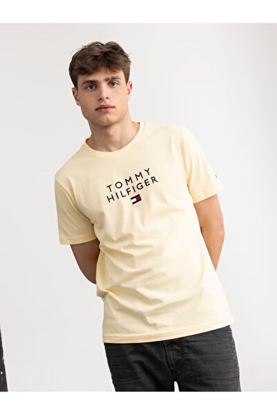 Tommy Hilfiger - Logolu erkek tişörtü