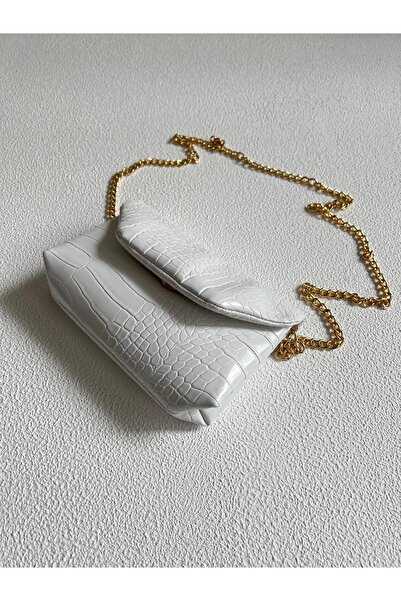 Mia Collection Біла сумка Anderson Model для руки та жіноча сумка через плече