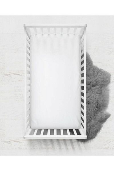 KISAYOL Mothercare - White Baby Bed Sheet 70x140