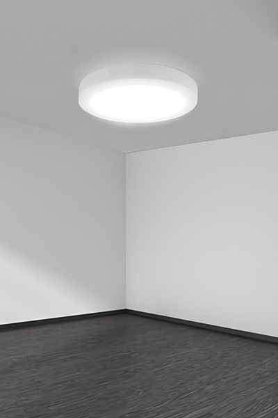 Cata 10 Pieces Ct-5233 White 18w Round Surface Mounted Panel LED White