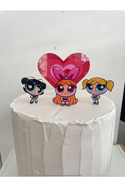 ART STUDİO MİA Pasta süsü power puff girls