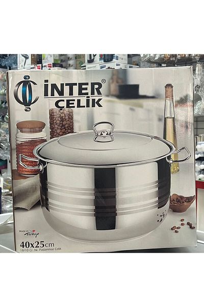 İnter Steel Pot 40x25 cm 28 Lt