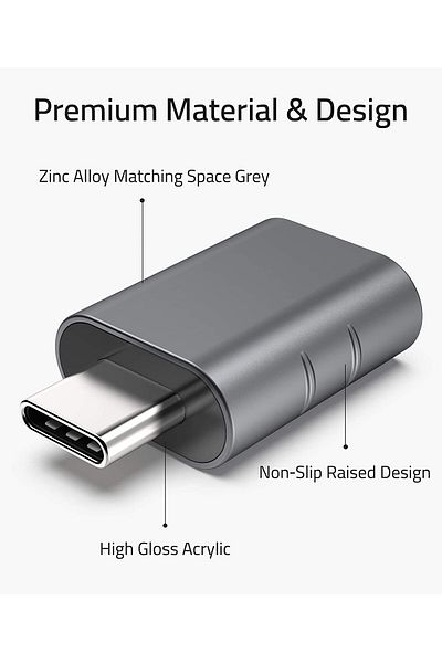 SYNTECH | محول USB أنثى إلى USB-C 3.0 بسرعة نقل تصل إلى 5 جيجابت في الثانية