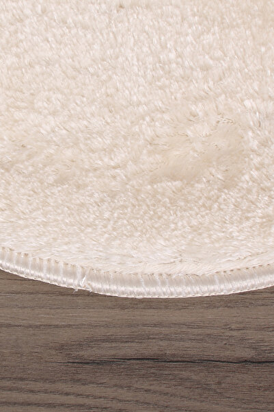 Bestekar Lunasoft Cream Oval Μοντέρνο Μαλακό Σετ Χαλάκι Μπάνιου 2 τεμαχίων, Αντιολισθητικό, Πολυτελές, Πλένεται στο Πλυντήριο