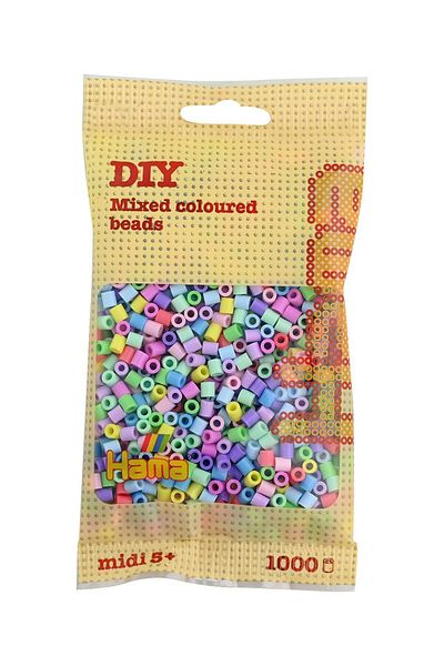 Hama Pastel Midi Beads - 1,000 Colors