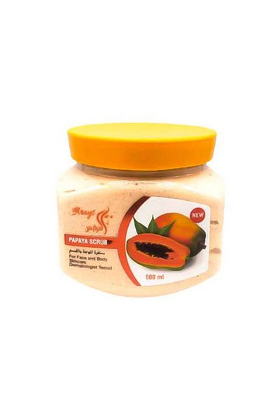 Al Arais Al Arays Scrub 500ml Papaya (270064) --- Al Arays Scrub 500ml Papaya