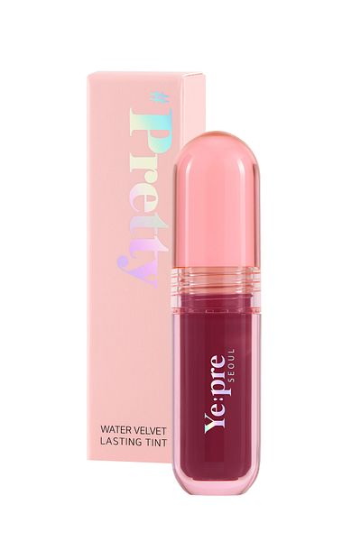 Ye:pre All Day Long Lasting, Velvet Texture, Matte, Korean Lip Tint – Pretty Water Velvet Tint 2.6g (Fuchsia Red)