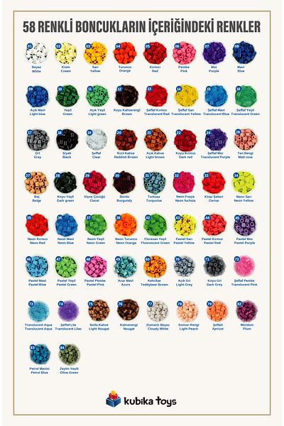 Hama Bead Midi 3,000 Bag - 58 Colors (Ha201-68)