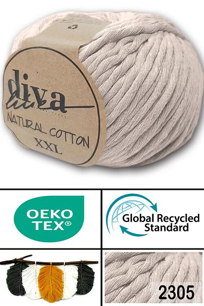 Diva İplik Diva Natural Cotton Xxl 2305 Μπεζ