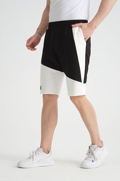 Shooter Sportswear Ανδρικό καλοκαιρινό σορτς μαύρο με λεπτομέρεια εκτύπωσης