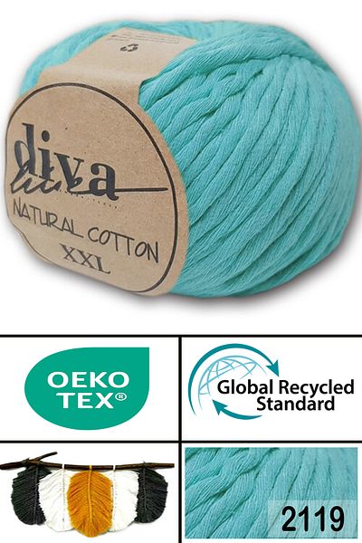 Diva İplik Diva Natural Cotton Xxl 2119 Μέντα