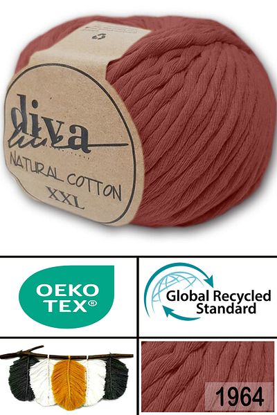 Diva İplik Diva Natural Cotton Xxl 1964 Κανέλα