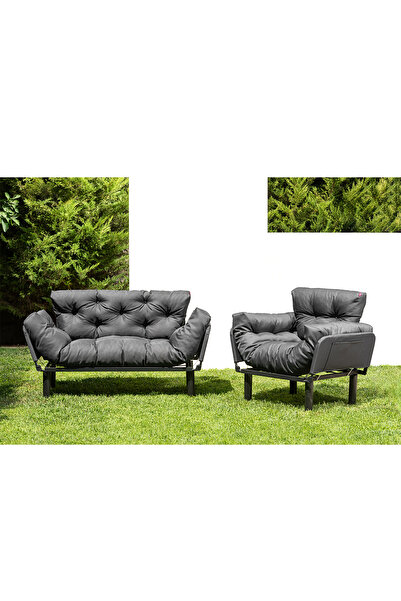 Pafu Nitta 2 1 Su Geçirmez Bahçe Koltuk Takımı