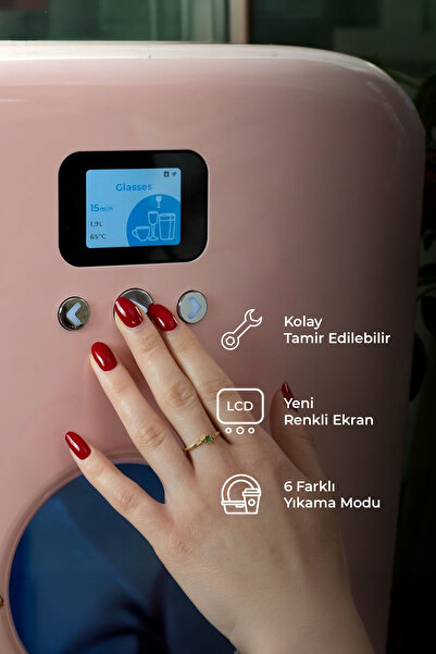 BOB Tezgahüstü Mini Bulaşık Makinesi Siyah