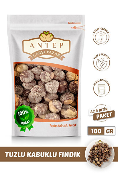 Antep Çarşı Pazar Tuzlu Fındık Kabuklu Kavrulmuş | 100 Gr.