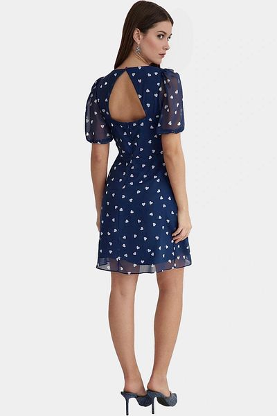PayBuy Chiffon Mini Dress Floral Pattern a Line Summer Short Sleeve High Quality Comfortable and Stylish Modern Style