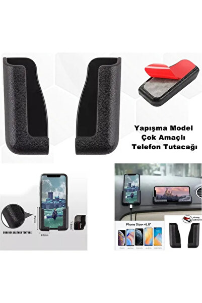 Midkan Telefon Ve Tablet Tutucu Ergonomik Pratik Model Araç -ev - Ofis Yapıştırmalı Telefon Tutacağı