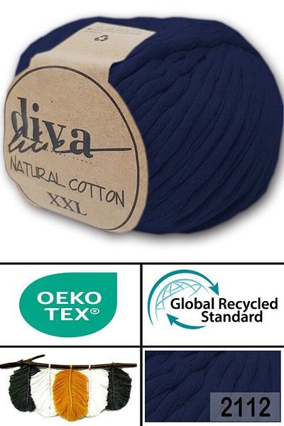 Diva İplik Diva Natural Cotton Xxl 2112 Navy Blue