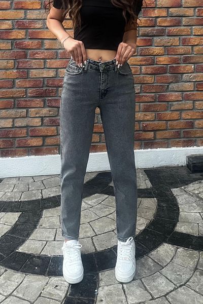 BİKELİFE Women's High Waist Boyfriend Lycra Jeans