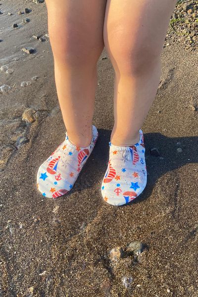 pufien Non-Slip Sole Children's Sea Shoes Baby Pool Booties Breathable Swimsuit Fabric