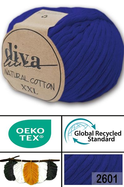 Diva İplik Diva Natural Cotton Xxl 2601 Saks Blue