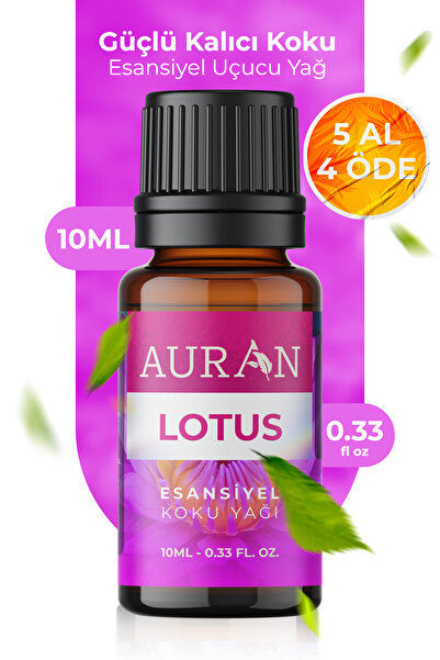 AURAN Lotus Esansiyel Uçucu Koku Yağı Buhurdanlık Yağı Difüzör Esansı Hobi Es...