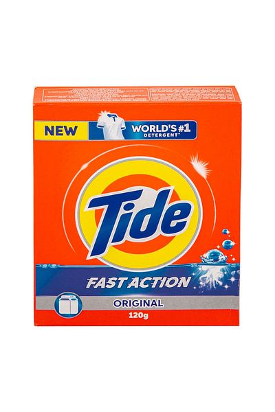 Tide Original Fast Action Washing Powder 120g– Powerful Stain Removal, Fresh Scent, Easy Use