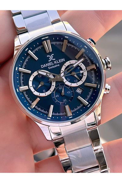 Daniel Klein Special Boxed Groom's Watch Steel Band Inner Functions Active 30 Mt Water Resistant Men's Wristwatch
