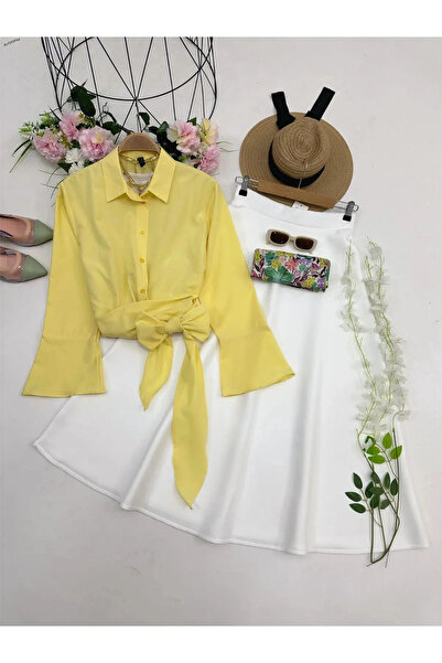 lesclees Španělská košile s páskem v pase