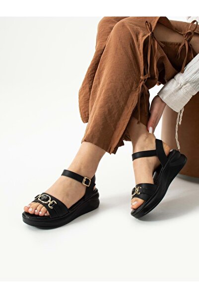 moda ayakkabım Moda Ayakkabı 148 Ortopedik Kadın Sandalet Ayakkabı