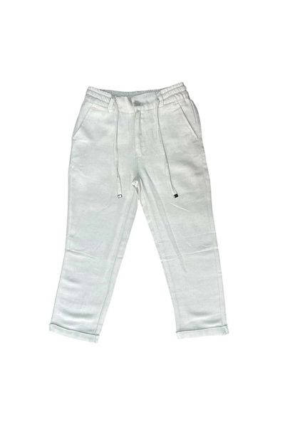 RİNDO KİDS Linen Trousers Ecru