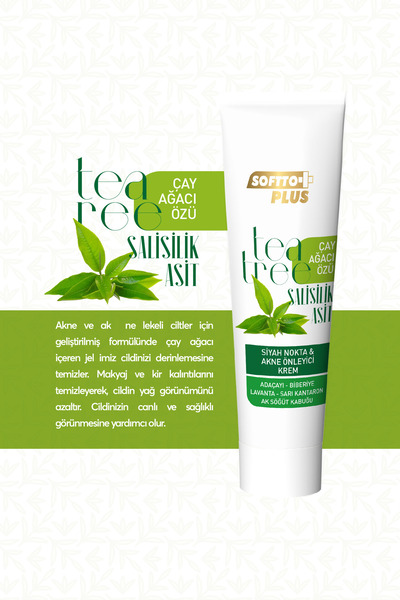 Softto Plus 2'li Çayağacı Özlü Akne Kremi