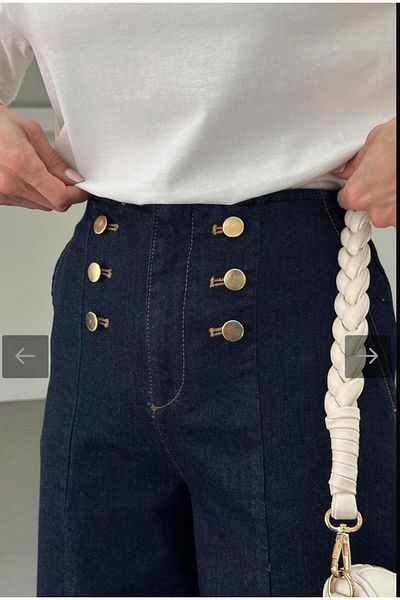 Dilvin 71992 Short Trousers with Front Buttons-Navy Blue
