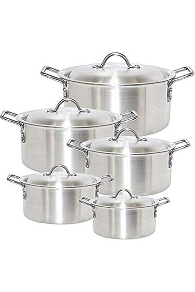 Generic 10 Pieces Aluminium CookWare Set With Lid [YT004]