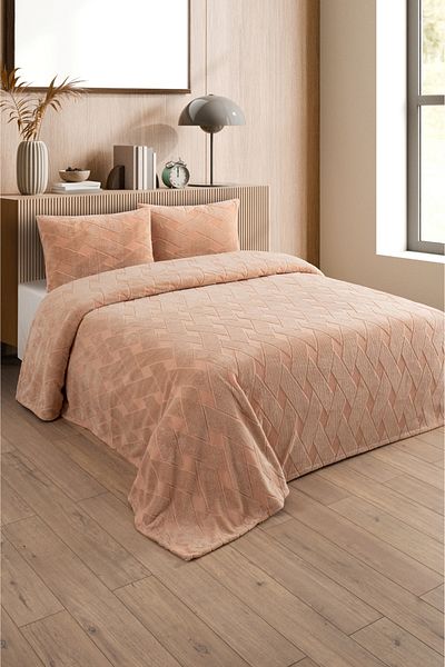 PANCHY CANKY Bedspread 240 X 240 Double Bed Bedding Set Plush Soft Welsoft 2 Pillowcases