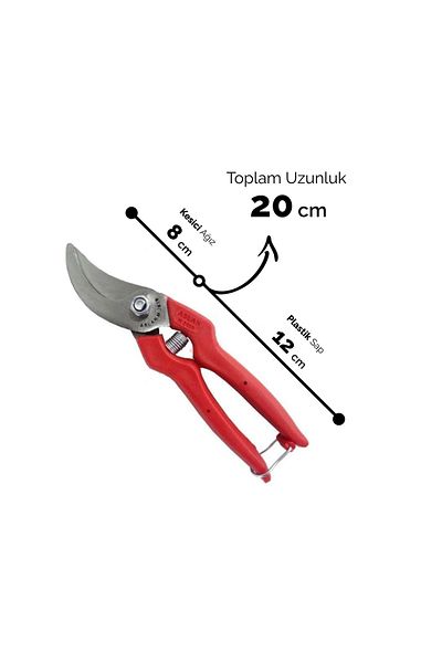 Yatağan Zeybek Garden, Fruit, Grape, Branch Cutting & Pruning Shears (M-2010) - Outdoor Branch Pruning Shears