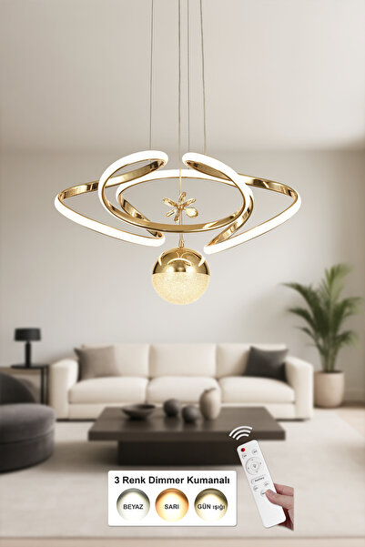 Avizemoda Felin Tekli Dimmer Kumandalı 3 Renk Ledli (Sarı-Beyaz-Gün Işığı) Mo...