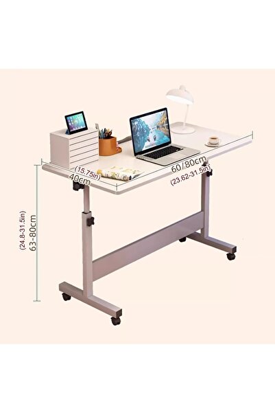 Generic Adjustable Standing Desk, C-Shaped Side Table Sofa End Desk, Height Adjustable Mobile Table, Table P