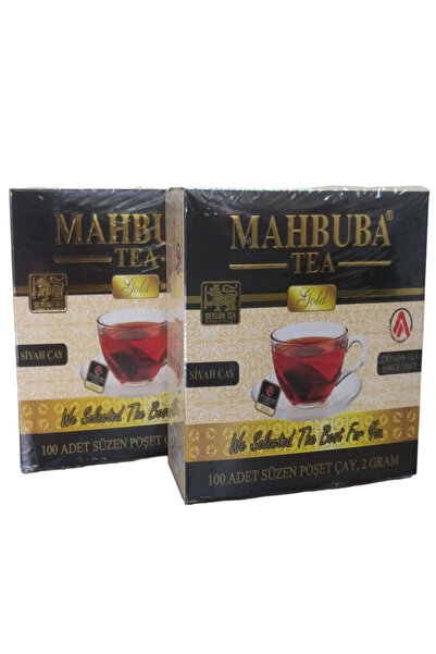 HİLALPAK Mahbuba Gold 4 Boxes (100 Pieces X 2Gr Filtered Tea Bags 100% Ceylon...