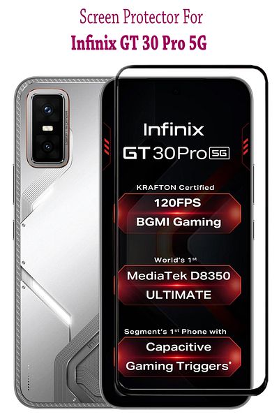 Generic Infinix GT 30 Pro Screen Protector | Tempered Glass Compatible with Infinix GT 30 Pro