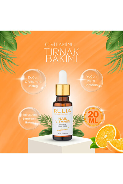 Rulia Professional Rulia Tırnak Kütikül Bakım Yağı Portakal Aromalı - 20ml Ek...