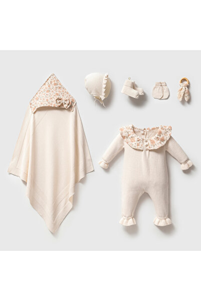 Nipperland %100 Organik Pamuklu Müslin Bebe Yaka Detaylı Vintage Oyuncaklı 5'...