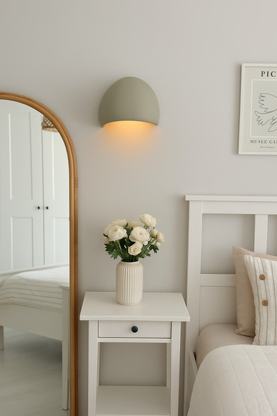 Lunalore Lore Series Sconce - Electrical Connection - 27 cm - Concrete Gray