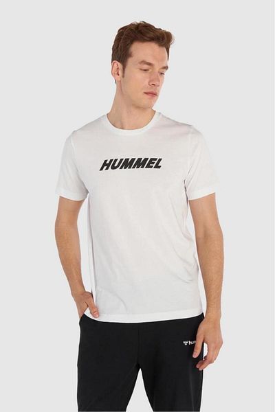 hummel Ανδρικό μπλουζάκι Elemental Logo Cotton Tee White