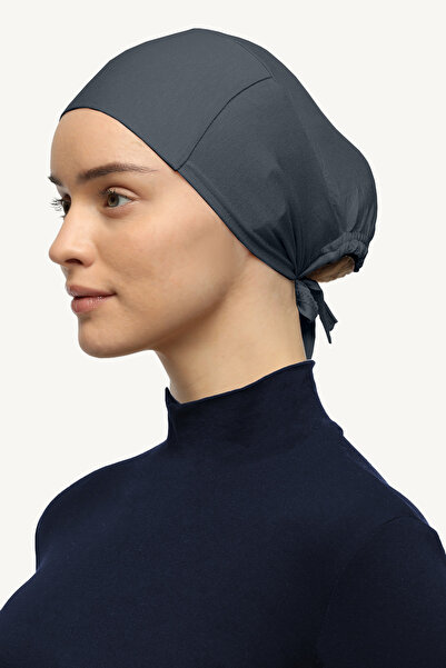 Mesa Charm Women's Hijab Lycra Lace-Up Non-Slip Combed Cotton Bonnet Smoked