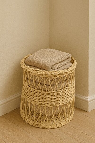Şania Doğal bambu rattan sepeti
